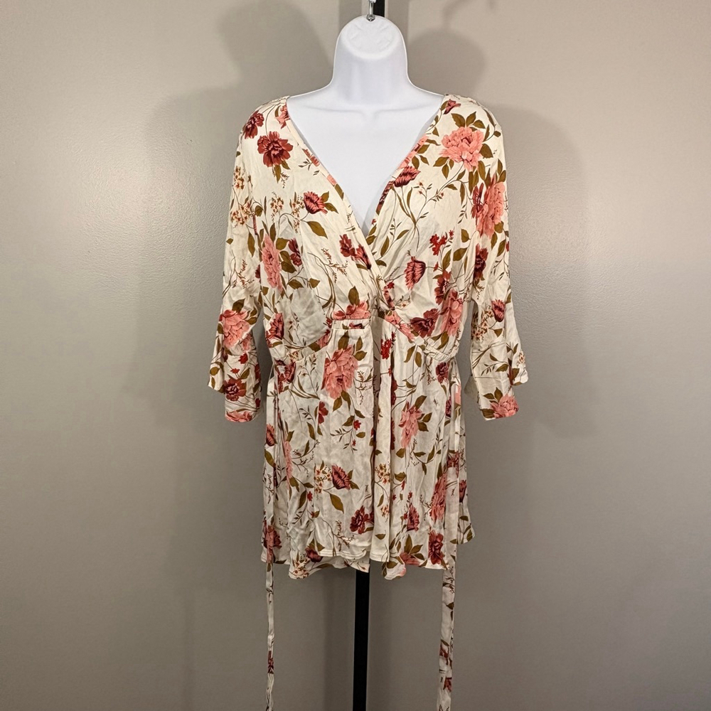 Torrid babydoll‎ challis blouse size 0